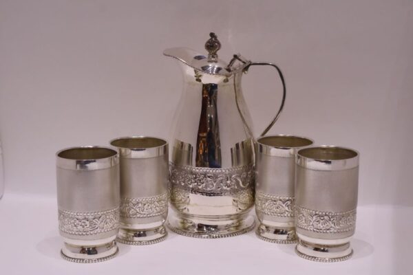 Silver Jug Glass Set